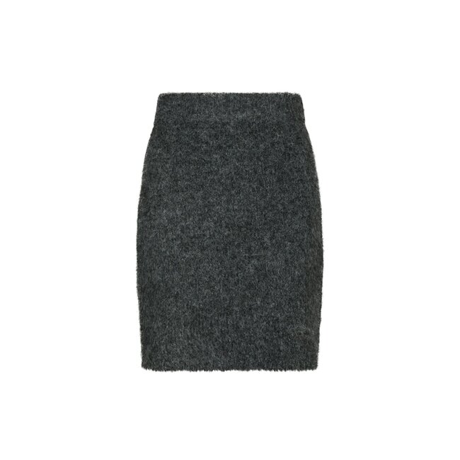 Neo Noir NARIA FLUFFY KNIT SKIRT ANTRACIT