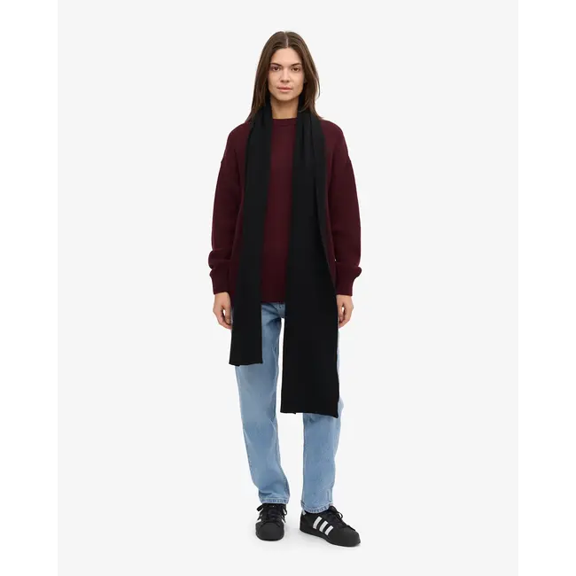 Colorful Standard MERINO WOOL SCARF DEEP BLACK