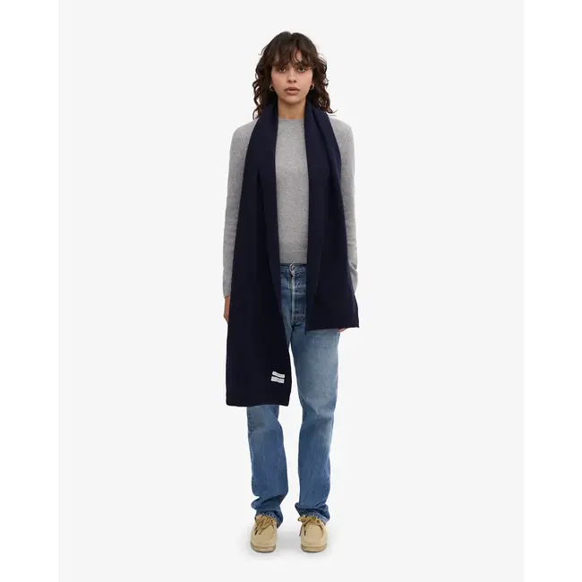 Colorful Standard MERINO WOOL SCARF NAVY BLUE