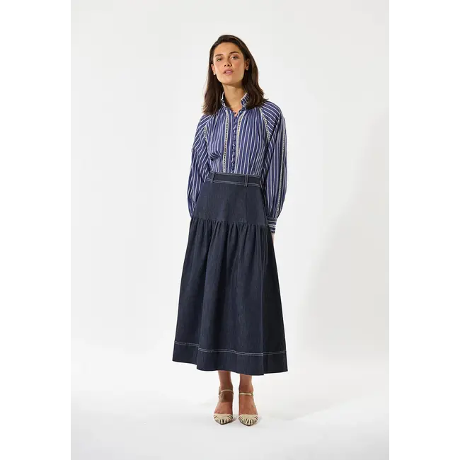 Dea Kudibal MONIADEA BLOUSE CHAMBRAY STRIPE