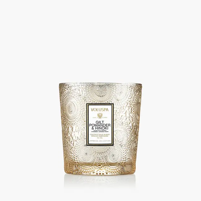 VOLUSPA GILT HINOKI & POMANDER CLASSIC CANDLE