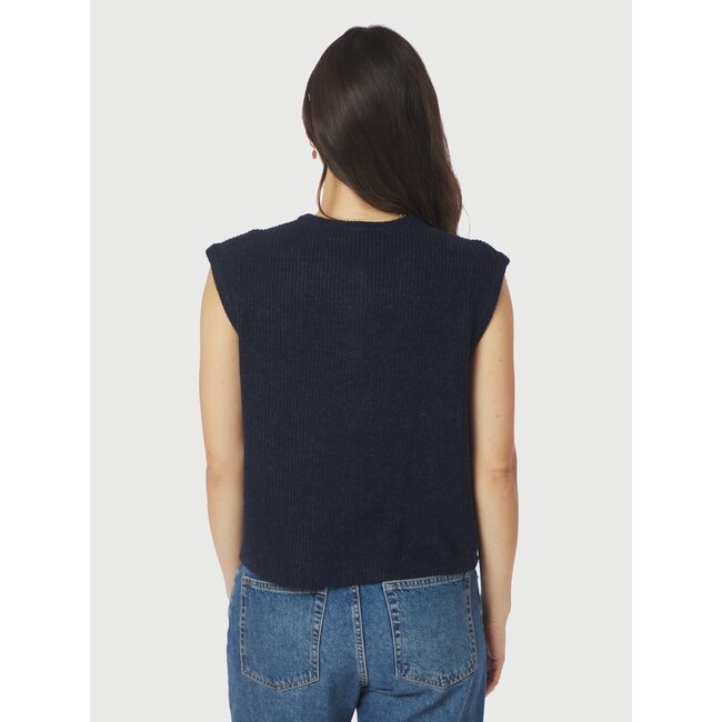 Neo Noir EVEREST KNIT VEST PO NAVY