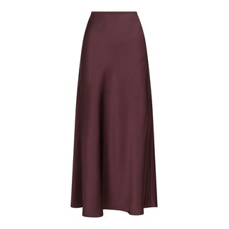 Neo Noir VICKY HEAVY SATEEN SKIRT BURGUNDY