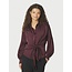 Neo Noir NAJA SATIN SHIRT BURGUNDY