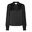 Neo Noir ROSSLYN HEAVY SATEEN BLOUSE BLACK