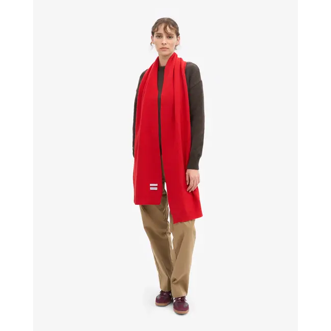 Colorful Standard MERINO WOOL SCARF RED TANGERINE