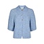 Neo Noir BENUTA FLUFFY KNIT CARDIGAN DUSTY BLUE