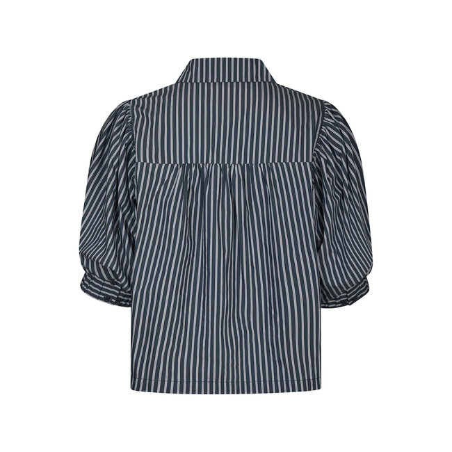 Neo Noir ETTA STRIPE SHIRT NAVY