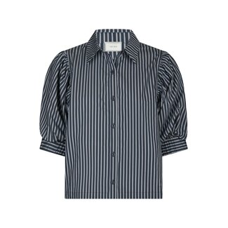 Neo Noir ETTA STRIPE SHIRT NAVY