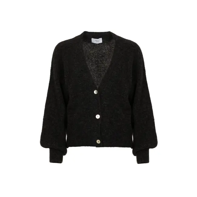 SIMPLE THE BRAND DIX KNIT-CARDIGAN ANTR. MEL