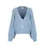 SIMPLE THE BRAND DIX KNIT-CARDIGAN SKY BLUE MEL
