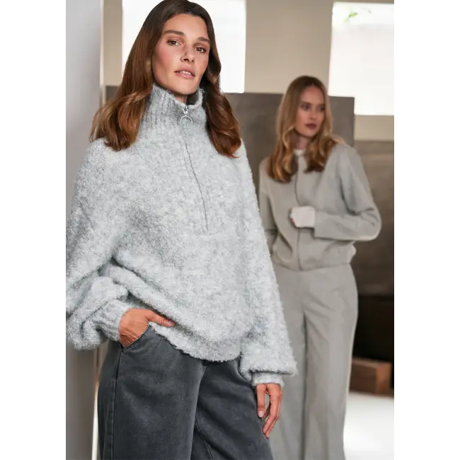 SIMPLE THE BRAND NOVA KNIT-PULL GREY MEL