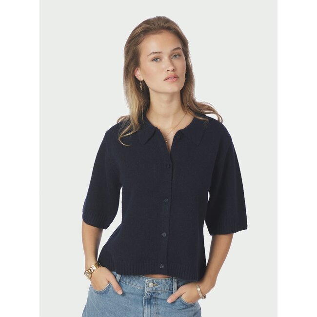 Neo Noir CUNNA KNIT BLOUSE NAVY