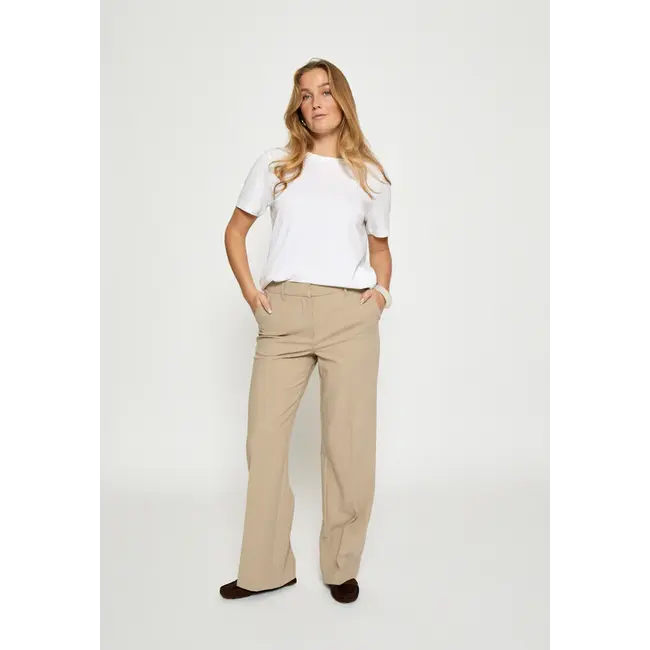 Minus MSWELMA MID WAIST PANT SAND GRAY