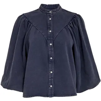 Minus MSSOLENE DENIM SHIRT SKY CAPTAIN