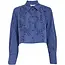 Minus MSKESIA CROPPED SHIRT BRIGHT COBALT BLUE
