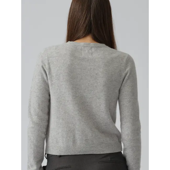 PEOPLE'S REPUBLIC OF CASHMERE WOMEN'S O-CARD. ASH GREY