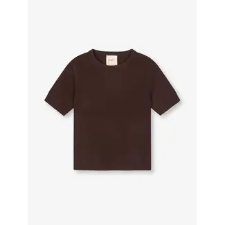 PEOPLE'S REPUBLIC OF CASHMERE WOMEN'S BLOUSE DARK BROWN