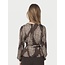 Neo Noir RISTA PAISLEY DROP BLOUSE DARK BROWN