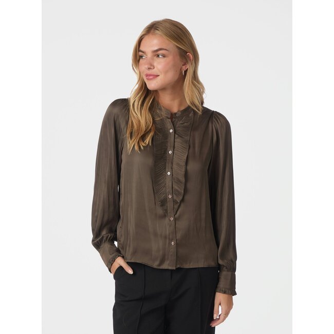 Neo Noir ZOLA BLOUSE BROWN