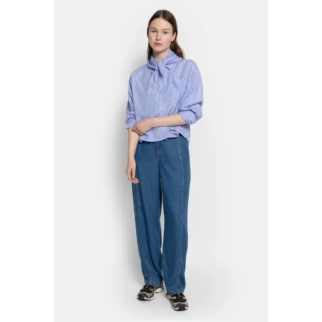 Ame antwerp NOBODY SHIRT BLUE & WHITE STRIPED