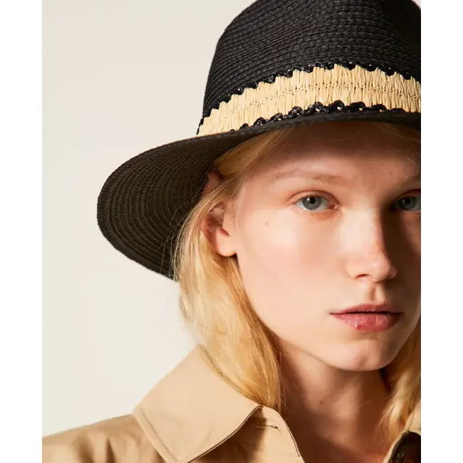 TWINSET 261TA4060 CAPPELLO NERO