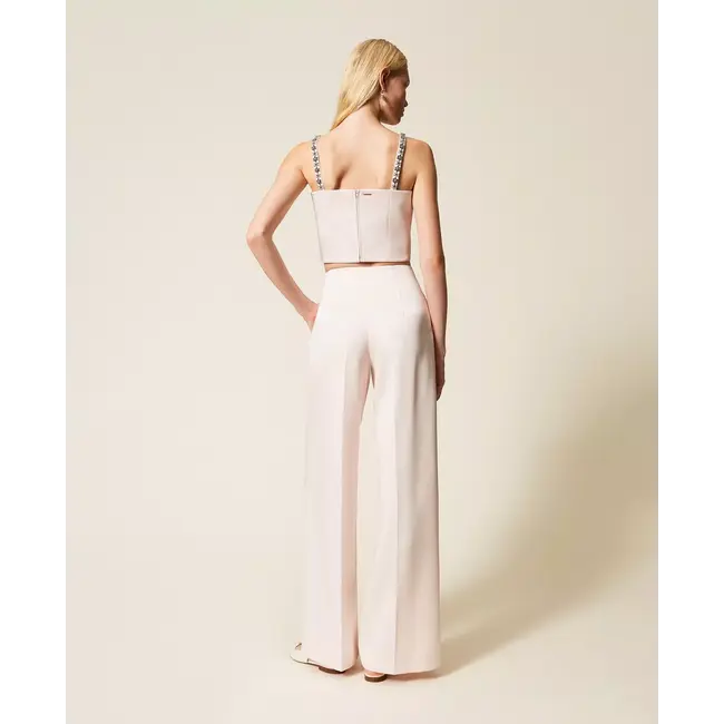 TWINSET 261TP2417 PANTALONE SABBIA ROSA