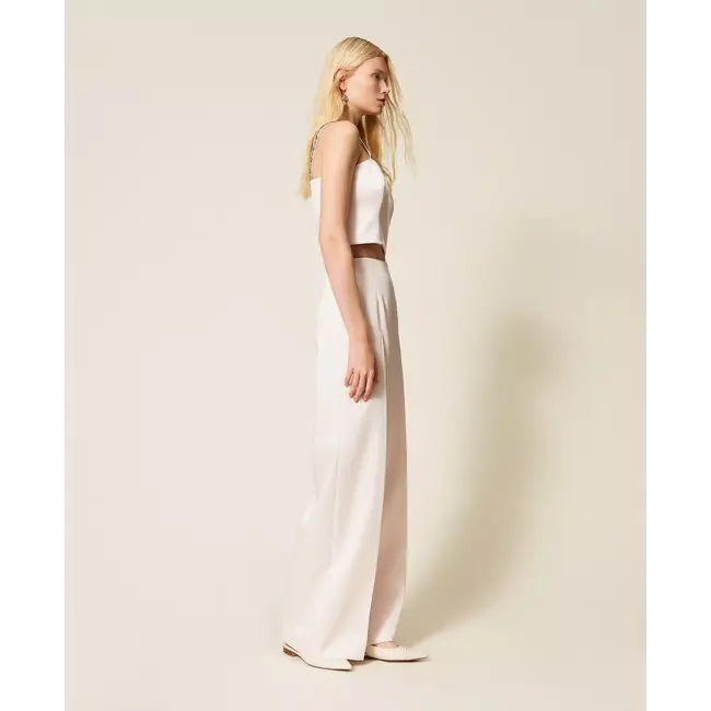 TWINSET 261TP2417 PANTALONE SABBIA ROSA