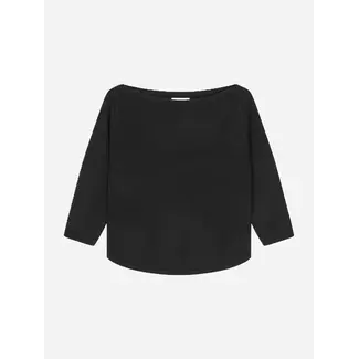 PEOPLE'S REPUBLIC OF CASHMERE WOMEN'S BOAT NECK BLACK