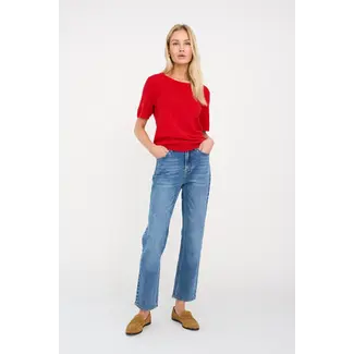 Pieszak TRISHA CROPPED JEANS WASH SOLENSA DENIM BLUE