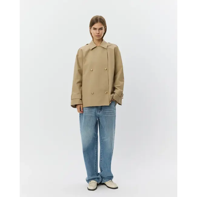 Sofie Schnoor ADRIASW SHORT TRENCH COAT CAMEL