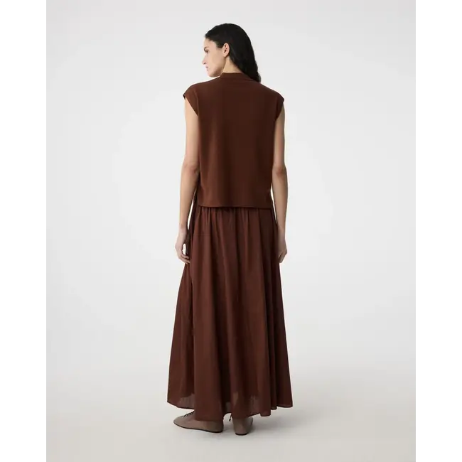 KNIT-TED CATO SKIRT MID BROWN