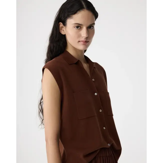 KNIT-TED PAM CARDIGAN BROWN