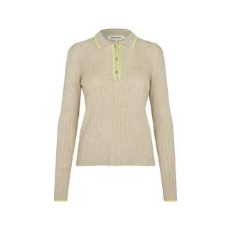 Lollys Laundry JULIO KNIT POLO BEIGE
