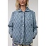 Lollys Laundry VIOLA QUILTED JACKET WASHED DENIM