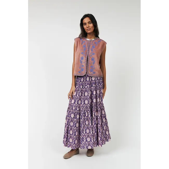 Lollys Laundry SUNSET MAXI SKIRT GRAPHIC PRINT