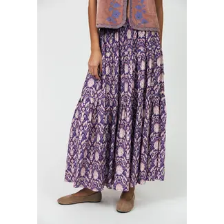 Lollys Laundry SUNSET MAXI SKIRT GRAPHIC PRINT