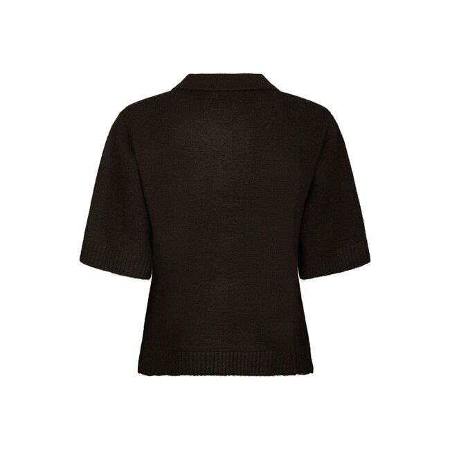 Neo Noir CUNNA KNIT BLOUSE DARK BROWN