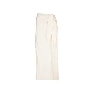 MARCH 23 LUMINOUS SKIRT HAMMERED RAYON IVORY