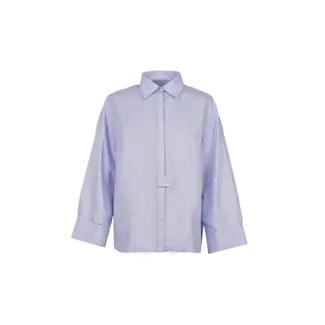 MARCH 23 AURA BLOUSE OXFORD BLUE