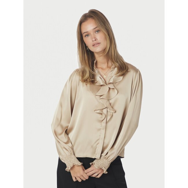 Neo Noir ZAMOLA BLOUSE DARK SAND