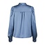 Neo Noir ROSSLYN HEAVY SATEEN BLOUSE SMOKE BLUE