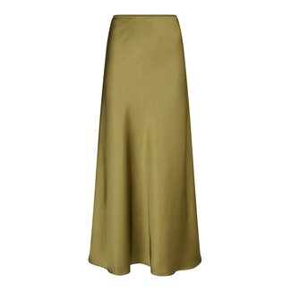 Neo Noir VICKY HAEVY SATEEN SKIRT SAGE GREEN