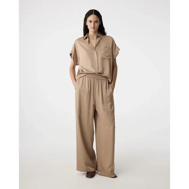 KNIT-TED PARIS BLOUSE TOFFEE