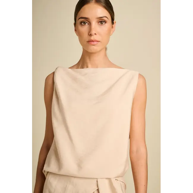 MARCH 23 SPARK BLOUSE POWDER