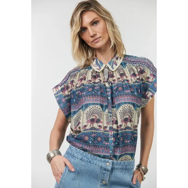 Lollys Laundry BADAL SHIRT BLUE