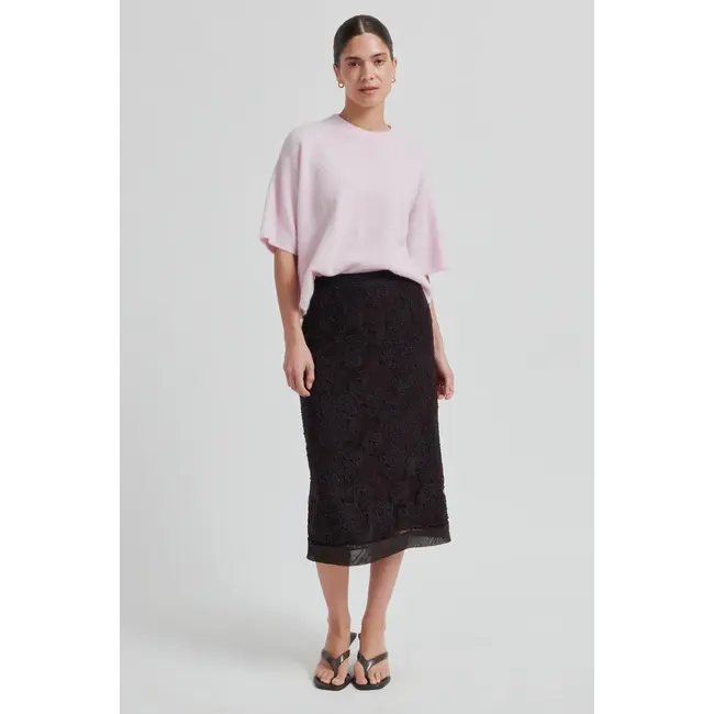 Second Female GABBY KNIT O-NECK PALE LILAC