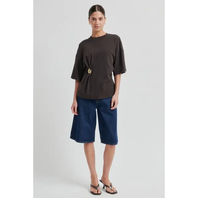 Second Female ENORA BROOCH TEE CHOCOLATE TORTE