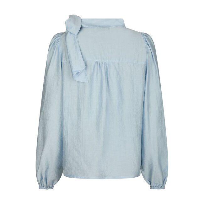 Neo Noir SELENE CRISP BLOUSE LIGHT BLUE