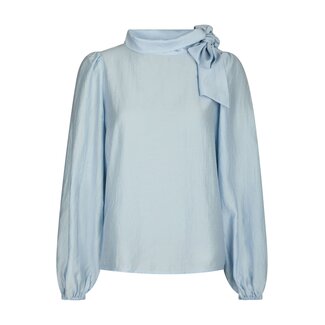 Neo Noir SELENE CRISP BLOUSE LIGHT BLUE